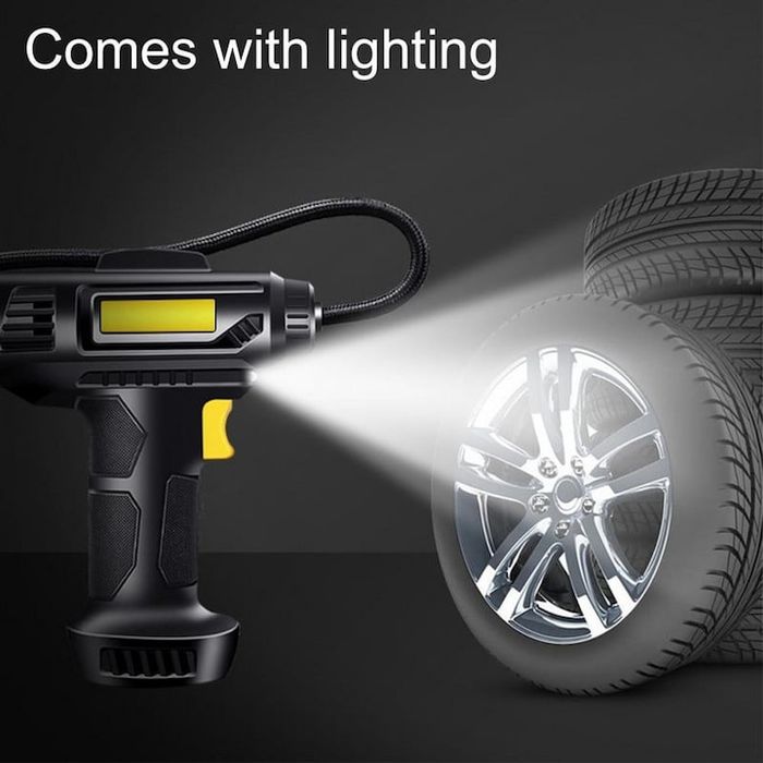 Дигитален Компресор за кола,колело- 72 W, 7.2V, 10.0 Bar, LED осветл