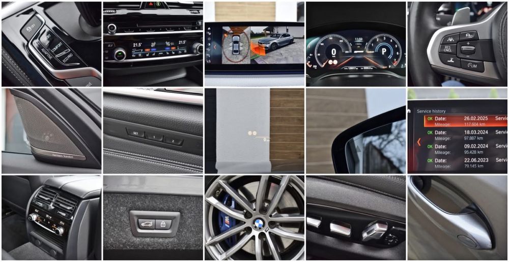 BMW~Seria~5~M~Pachet~Camera~360~Ventilație~Led~Head~UP~Harman~Kardon~2019