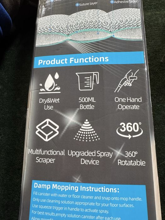 Спрей моп с микрофибърни кърпи