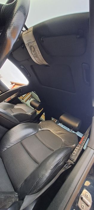 Plafon S-line negru Audi A6 C6  4F complet cu stalpi modelu cu trapa