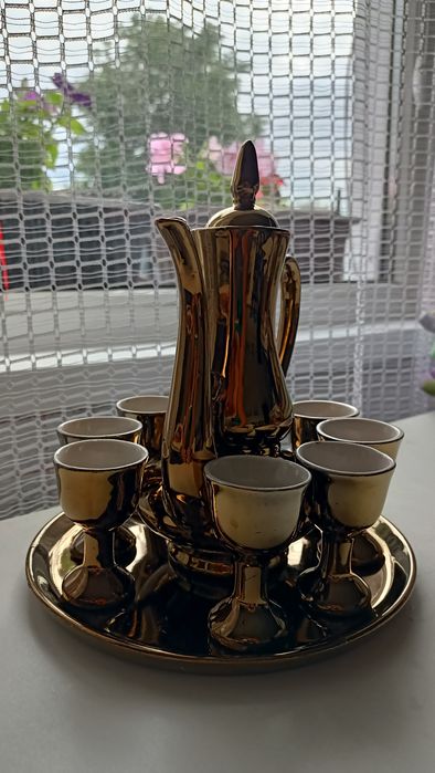 Сервиз позолота 10 предметов