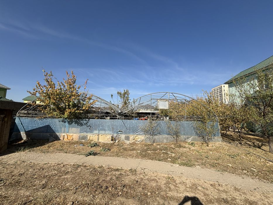 Теплица 2 төбе огородка