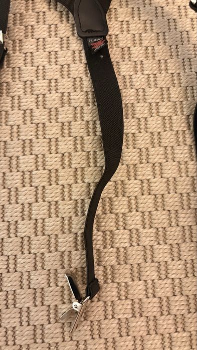 Bretele negre Primark cu 3 clips metalice, reglabile