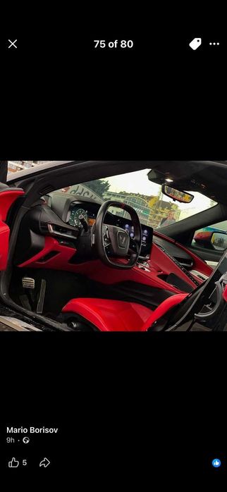 Кола Corvette C8 Z51 2023 под наем за бал