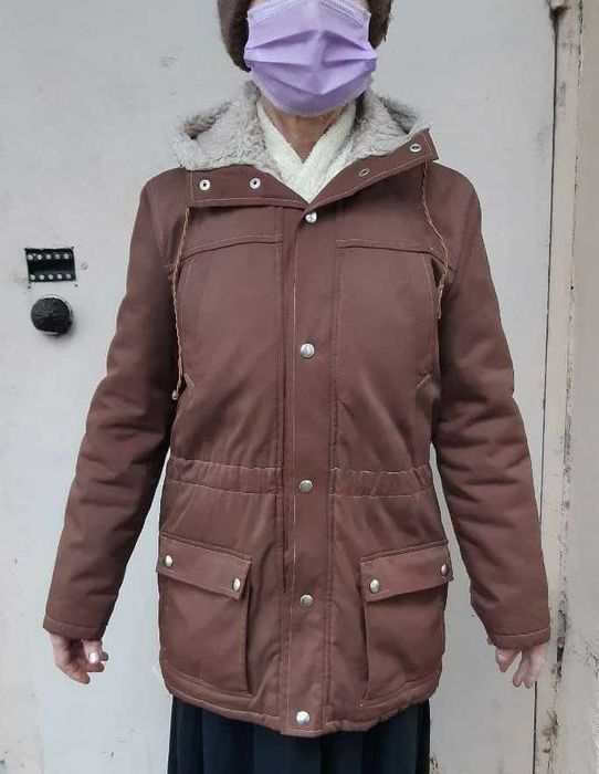 Мужская курка с капюшоном ХБ много карманов Р-46