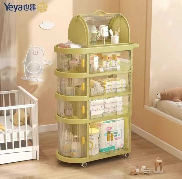 Детский Шкаф Yeya складной на колесах болалар шкафи shkaf шкаф белый