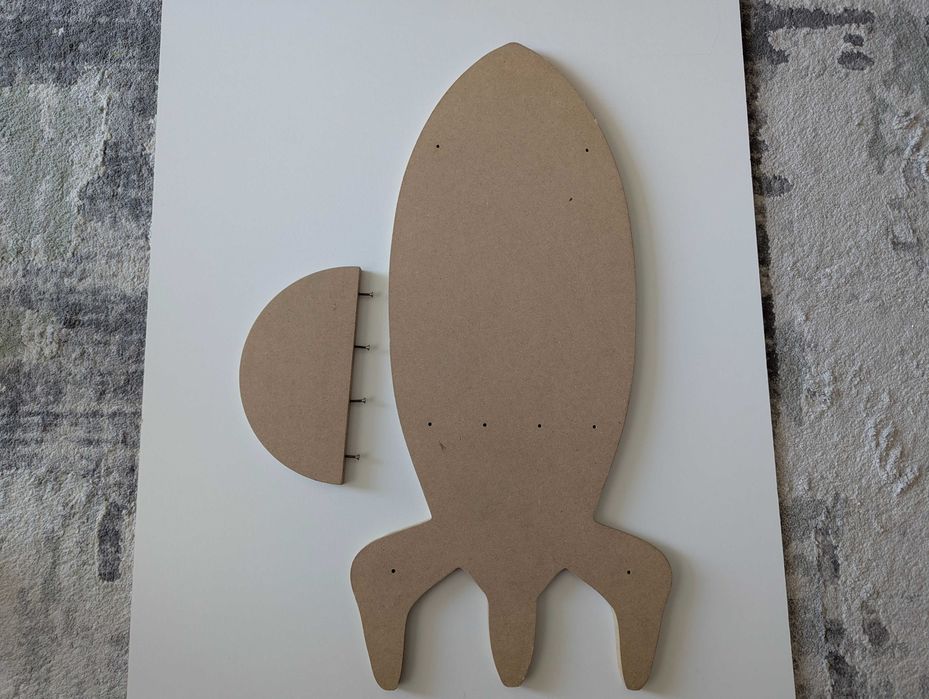 Racheta MDF cu raft - decorabil