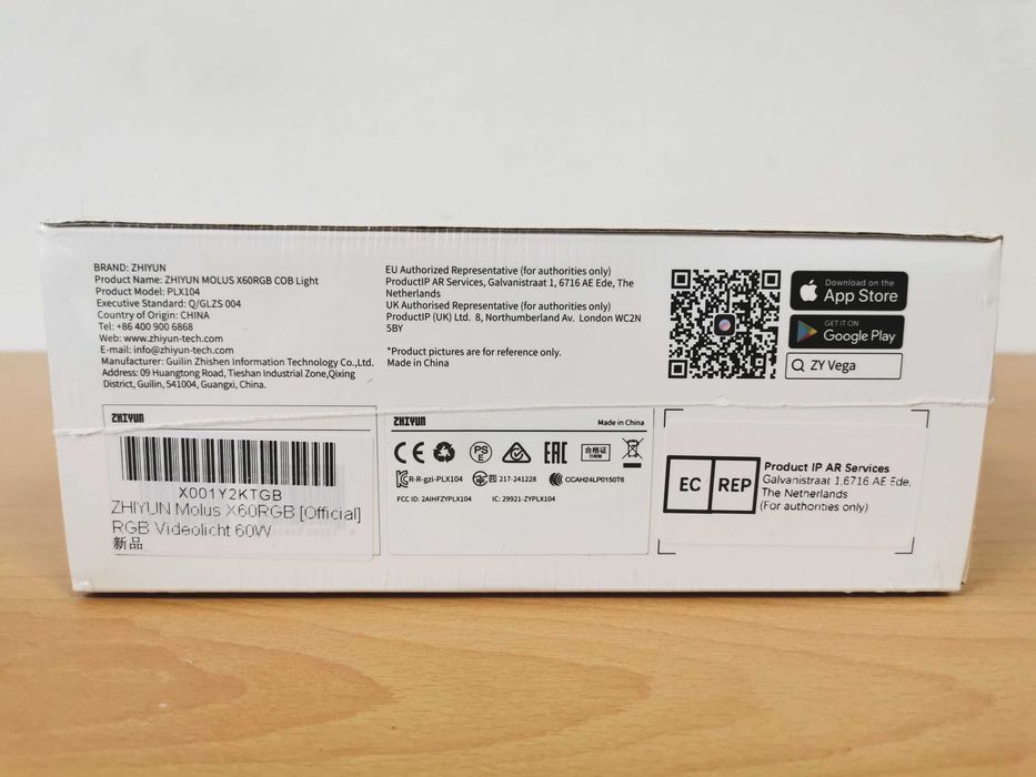 Zhiyun-Tech Molus X60 RGB COB Light насочено постоянно осветление