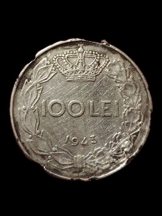 Monedă: 100 Lei Mihai I Regele Românilor 1943