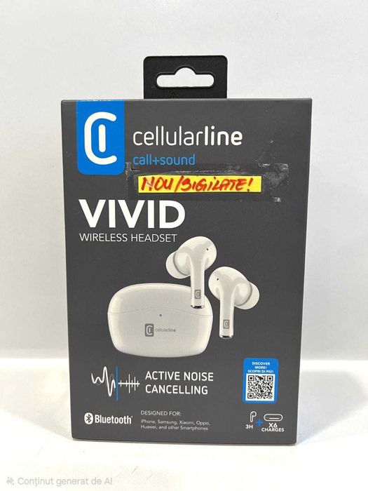 Căști Cellularine Vivid, NOU/Sigilate!