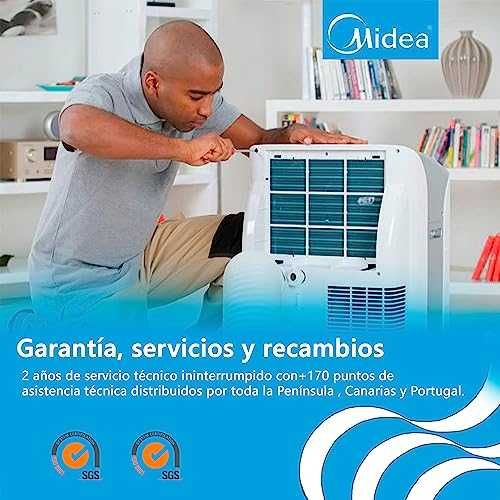 MIDEA Silent мобилен климатик 12000 BTU с евакуация