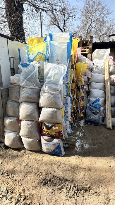 Отсев песок в мешках