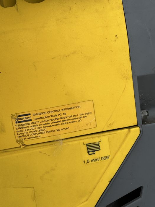 Ciocane demolatoare pe benzină Atlas Copco Cobra + dălți (funcționale)