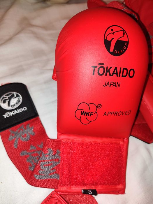 Set mănuși tibiere și botoși karate Tokaido copii marimea S