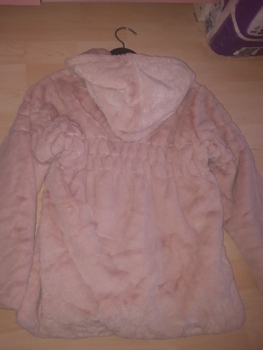 Палто мек плюш пепел от рози