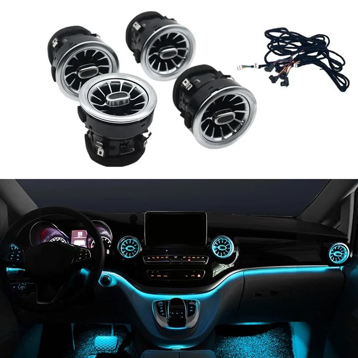 Духалки за парно мерцедес вито w447 въздуховоди  64лед цвята амбиентно