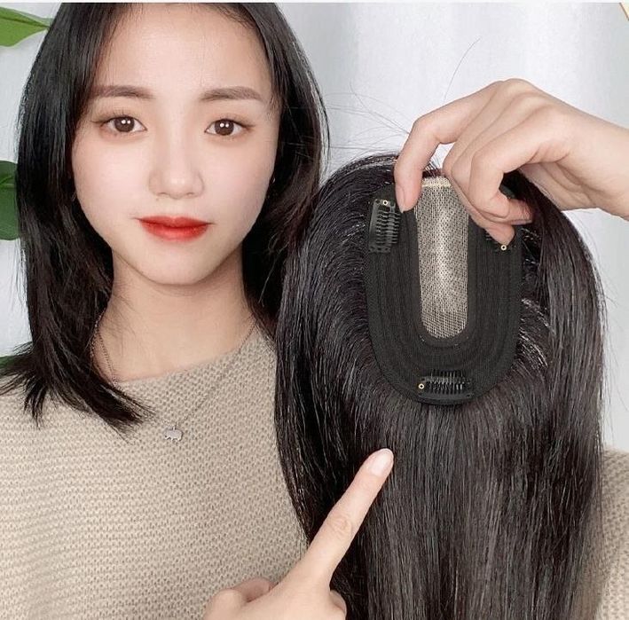 Чёлка Макушка из натуральных волос