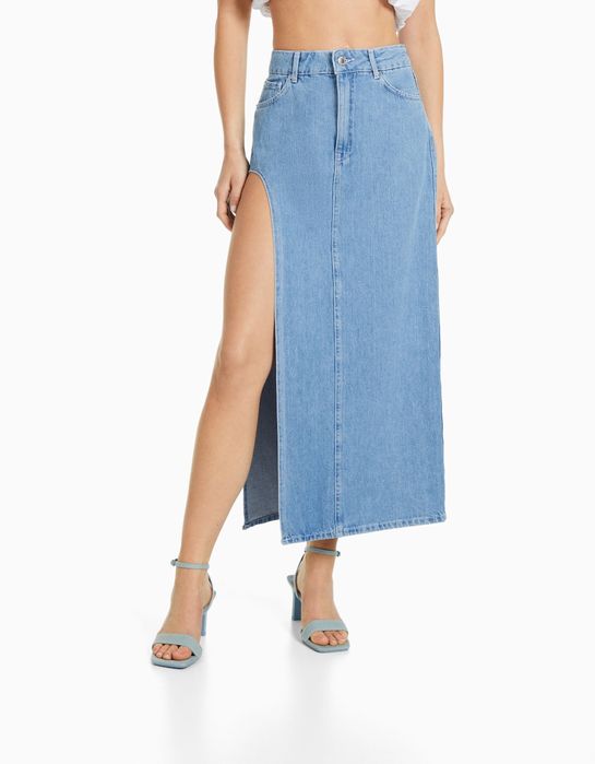 Bershka юбка джинсовая