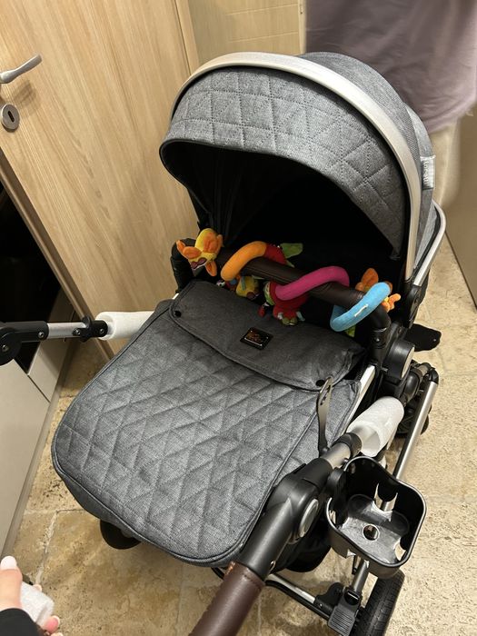 Бебешка количка Lorelli - Lora, Steel grey