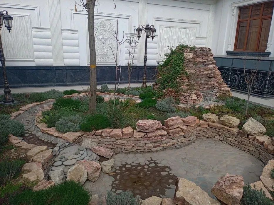 Шаршара водопад пруд с внутренней циркуляцией фильтрами очистки