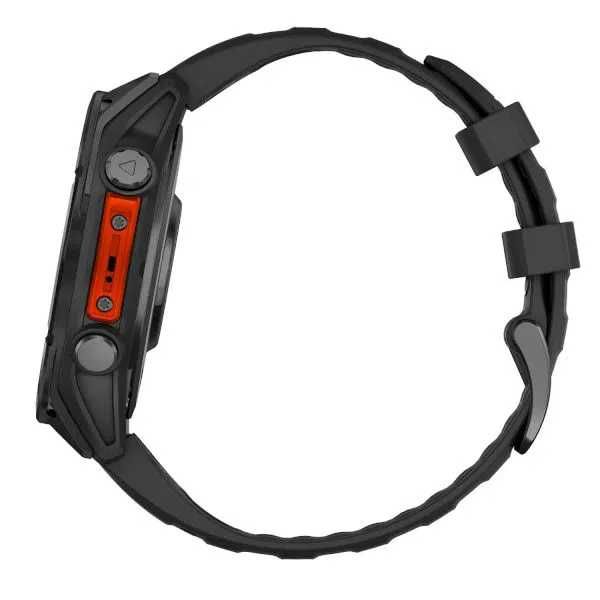 Garmin Fenix 8 GPS 47mm Silicon Black Band – Black