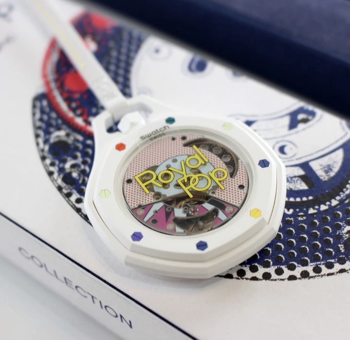 Audemars Piguet x Swatch Royal Oak – бял