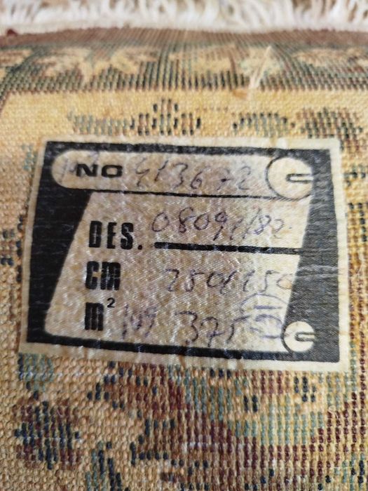 Covor persan din lana, clasic,  grena nou, nefolosit