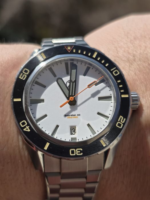 Zelos Swordfish 40mm SS Frost Full Lume