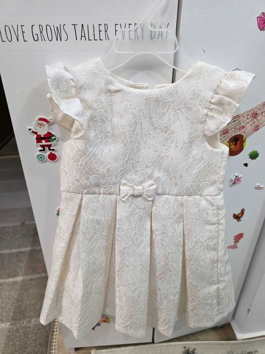 Rochita alb ivory, C&A, marimea 92, noua, nepurtata