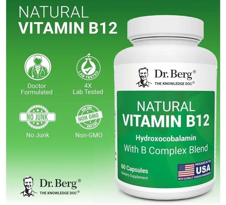 Dr Berg vitamin b12, Methyl B-12 complex, витамин Б12 комплекс
