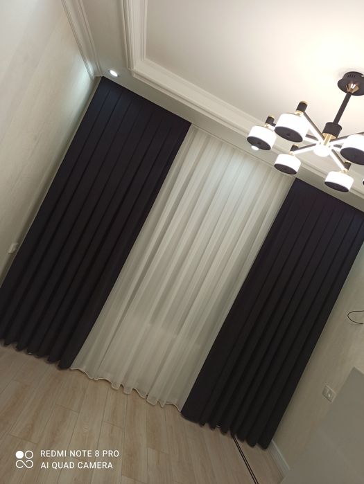 Parda tikish xizmati 49000 so'm karniz metiri .