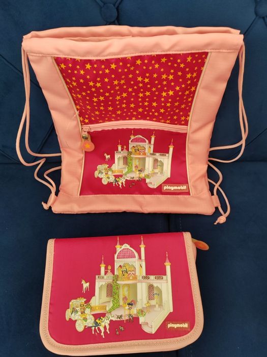 Ghiozdan de scoala, penar, sac, Playmobile- nou