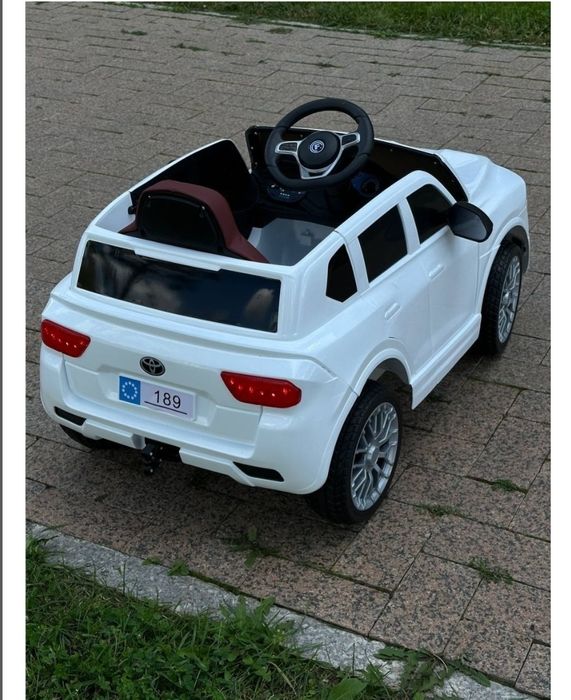 Электромобиль белый детские машины