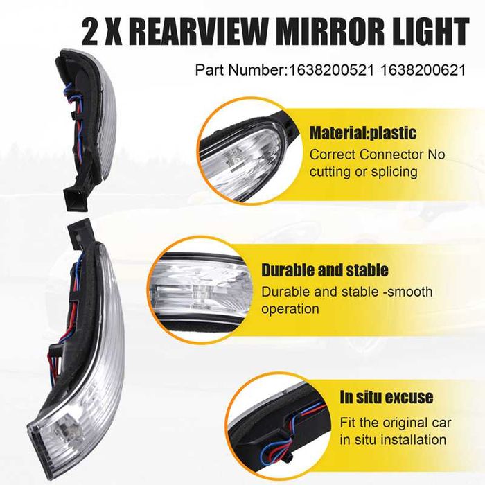 LED Мигачи за Огледала Mercedes ML W163 - monto.bg