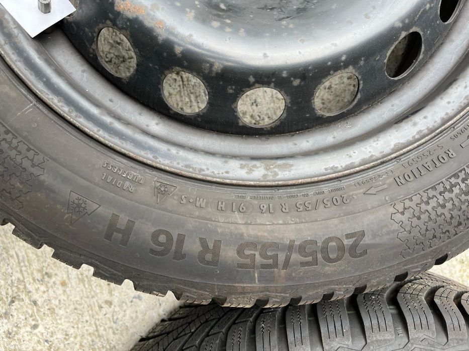 Jante tabla cu senzori 16 Renault Megane echipate iarna 205 55 16 Continental