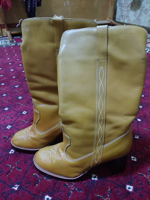 Сапоги кожаные новые