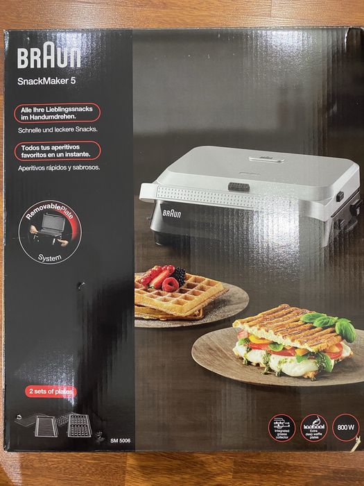 Электро Гриль-Вафельница «BRAUN» новая