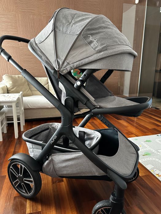 NUNA Travel System Demi Grow Double Stroller + Pipa Next За породени деца или близнаци / Комбинирана количка Нуна + столче за кола