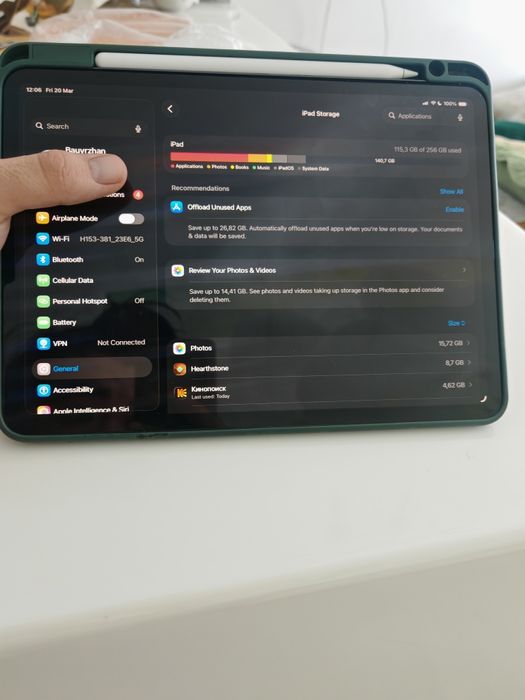 iPad 11 pro M1 256гб Wi-Fi+Cellular 5G + Apple Pencil 2