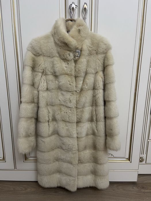 Длинная Норковая шуба .