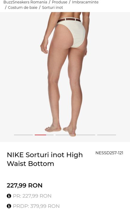 Costum de Baie Nike High Waist Bottom 2 piese