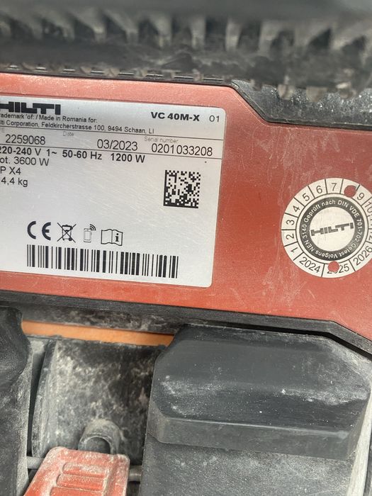 Aspirator HILTI VC 40M-X, an 2023.03