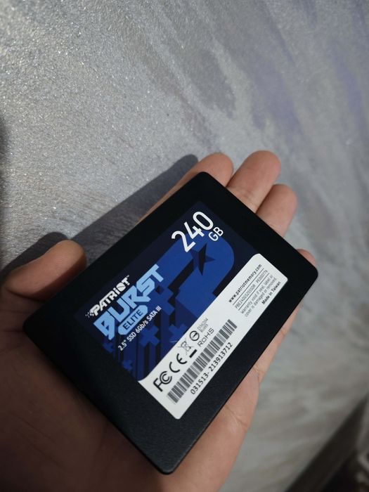 SSD Patriot Burst Elite 240GB SATA III 2.5" - 100% Health - Perfect Funcțional