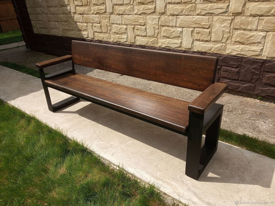 Скамейка лофт металл каркас