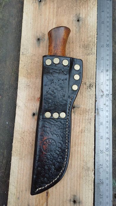 Ръчно изработен ЛОВЕН НОЖ и КАНИЯ за персонален ПОДАРЪК