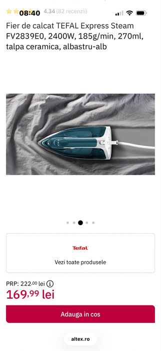 Fier de calcat Tefal