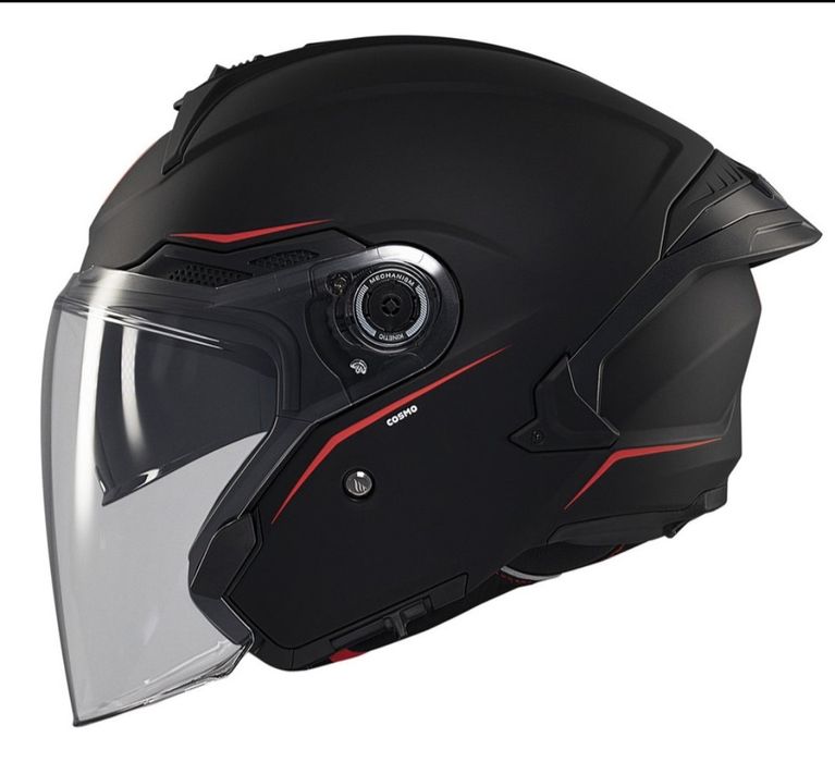 Casca moto open face MT Cosmo negru (ochelari soare) S, M, L, XL Nouă!