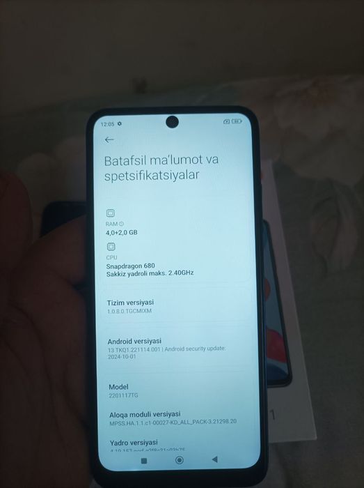 Redmi note 11 128 xotira