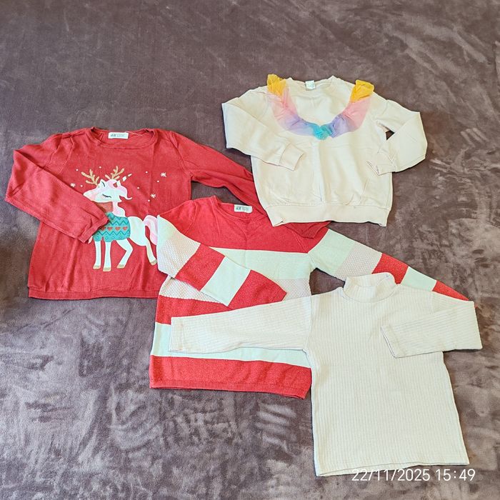 Lot 15 haine de iarnă fetița, mărimea 122.