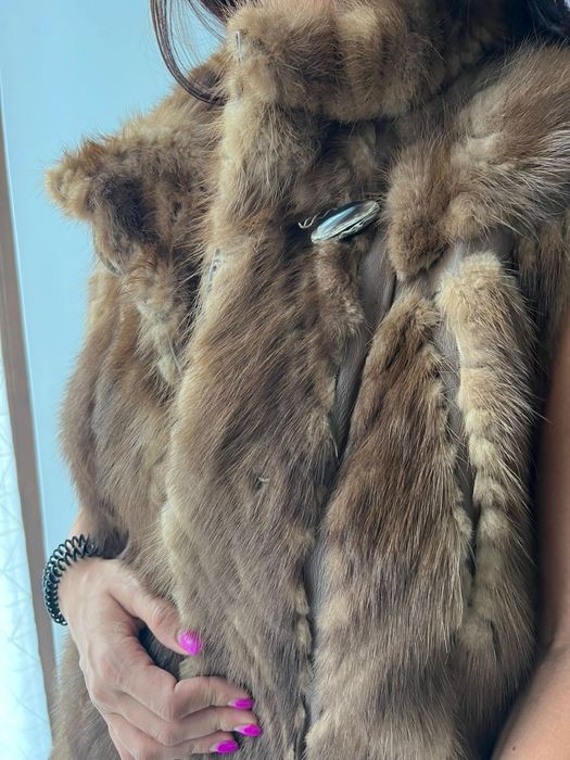 Vesta de blana naturala Nurca
